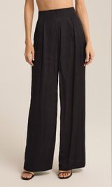 Z Supply Lisse Wide Leg Pant Black Photo 0