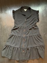 Button Black Dress Photo 0