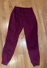 Maroon Scrub Jogger Pants + 🆓🎁 Red Photo 0