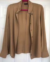 Akris Taupe Button Up Photo 0