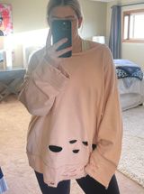 TOV Pink Oversized Pullover Size XXL Photo 0
