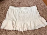White Mini Skirt Photo 0