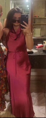 - Maxi Satin Dress Photo 0