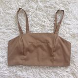 Luxxel  Brown Crop Tank Photo 0