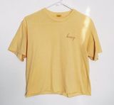 Brandy Melville Yellow Honey Crop Top Photo 0