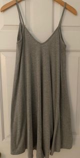 Boohoo Gray Swing Dress Photo 0