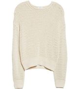ALC Frank A.L.C Laney Open Knit Sweater Drop Shoulders Relaxed in Cream Women's XS Photo 0
