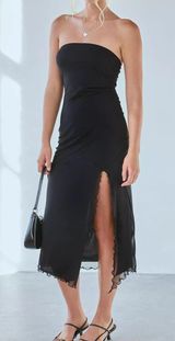 Samara Mesh Strapless Midi Dress Photo 0