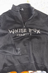 White Fox Black OVERSIZE SWEATSHIRT. Photo 0