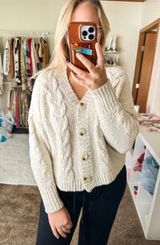 Tularosa Celle Cardigan in Cream Photo 0