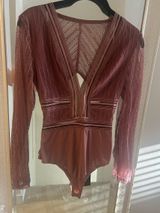 Lulus Long Sleeve Lace Bodysuit Photo 0