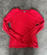 Red Long Sleeve Shirt Photo 0