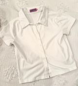 Edikted White Button Down Collared Top Photo 0