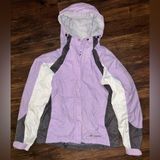 Columbia Women’s Purple Waterproof Full Zip Rain Jacket size M Photo 0