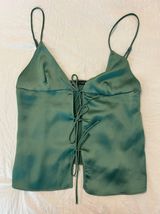 Satin Effect Tie Top Photo 0