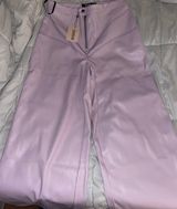 Missguided Pink Leather Pants Photo 0