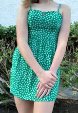 Ross AUW Green Mini Dress Photo 0
