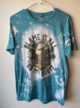 Roots Country and Western Blame It All On My  Tee Size M NWOT Photo 0