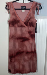 Vintage 90s/Y2K City Triangles Flouncy Mini/Midi Dress Tie Straps Flirty medium Photo 0