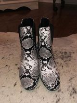 Snakeskin Booties Size 7 Photo 0