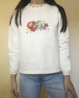 Embroidered White Sweater Photo 0