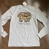 Elephant Ivory Ella long sleeve tee shirt women’s XS NWT Photo 0