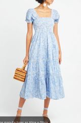 Smocked Dress Blue Photo 0