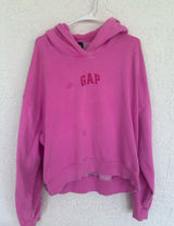 Pink Gap Cropped Hoodie Photo 0