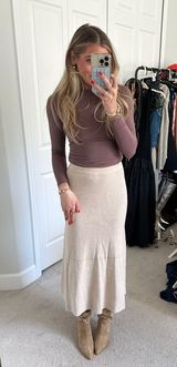 Sweater Knit Maxi Skirt Photo 0