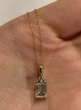 Zales Necklace (aquamarine stone) Photo 0