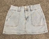 Denim Mini Skirt Blue Size 4 Photo 0