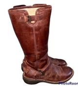 UGG  Brown Leather Tupelo Shearling Boots Photo 0