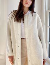 Aritzia Sherpa Long Liner Jacket Photo 0
