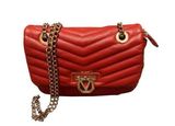 Mario Valentino  red quilted vegan leather mini handbag Photo 0