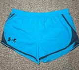 Under Armour Women’s blue and black sportswear Athletic Shorts Size XL Photo 0