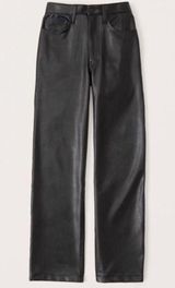 Abercrombie Black Leather Vegan Pants Photo 0