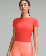 Lululemon All It Takes Nulu Red Women's Short Sleeve Top Photo 0