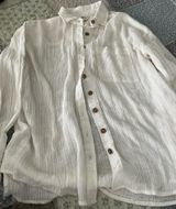 Billabong Button-Up White Blouse Photo 0