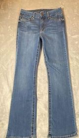Seven 7 Jeans Womens 10 Tummyless Straight Leg Denim Stretch Medium Wash Photo 0