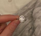 Pandora Silver Diamond Ring Photo 0