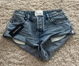 BRAND NEW One Teaspoon Jean Shorts Salty Dog Bandits Photo 0
