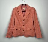 LL Bean vintage wool & silk blend women’s classic blazer jacket size medium Photo 0