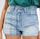 American Eagle Denim Highest Rise Mom shorts Photo 0