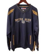 Russell Athletic Vintage Notre Dame Pullover Jacket Windbreaker Blue Gold XL Photo 0