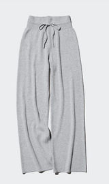 Uniqlo Knit Ribbed Wide Leg Pants Photo 0