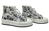 Christian Dior Walk'n'Dior Platform High Top Sneaker Plan de Paris Size 38 Photo 0
