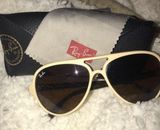 Ray-Ban Cream Cats 5000 Sunglasses Photo 0