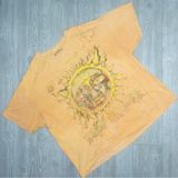 DIY distressed sublime sun shirt sleeve orange t shirt cotton X-Large  oversized Photo 0