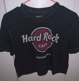 Hard Rock Cafe Gray Crop Top Size M Photo 0