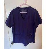 FIGS Technical Collection Women’s Scrub Top Purple Size XL Medical Nurse Doctor Photo 0